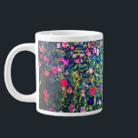 Taza De Café Gigante Gustav Klimt Italian Garden<br><div class="desc">Coffee Mug con el paisaje del jardín italiano de Gustav Klimt (1913). Un hermoso jardín de flores de colores: rojo,  blanco,  rosa,  morado. Un gran regalo para los amantes del arte Art Nouveau y austriaco.</div>