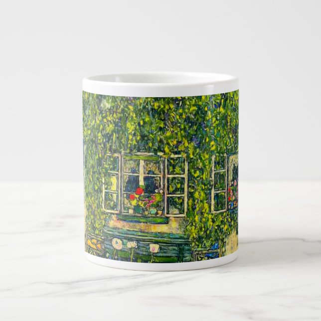 Taza De Café Gigante Gustav Klimt La Casa de la Guardia (Frente)
