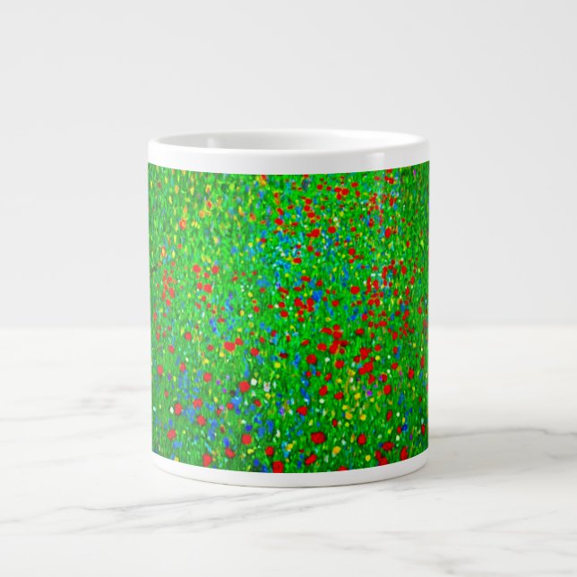 Taza De Café Gigante Gustav Klimt Poppy Field (Frente)