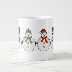 Taza De Café Gigante Ha llegado el invierno de los hombres de nieve