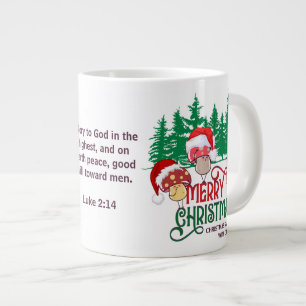 Taza De Café Gigante HABITACIONES DE NAVIDAD cristiana MERRY en bosque