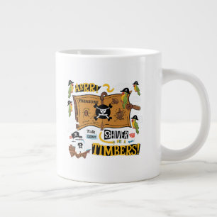 Taza De Café Gigante Hablar como un día de piratas