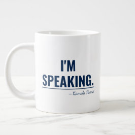 Taza De Café Gigante Hablo Kamala Harris presidente 2024