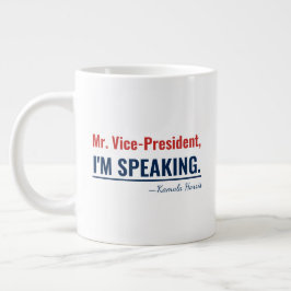 Taza De Café Gigante Hablo Kamala Harris Vicepresidente 2020
