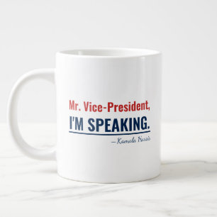 Taza De Café Gigante Hablo Kamala Harris Vicepresidente 2020