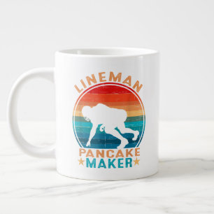 Taza De Café Gigante Hacedor de Panqueques Liniero - Fútbol Americano