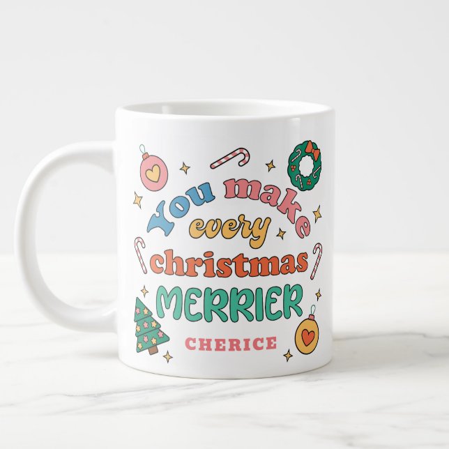 Taza De Café Gigante Hacen Que Todos Los Navidades Sean Más Meros | Ret (Izquierda)