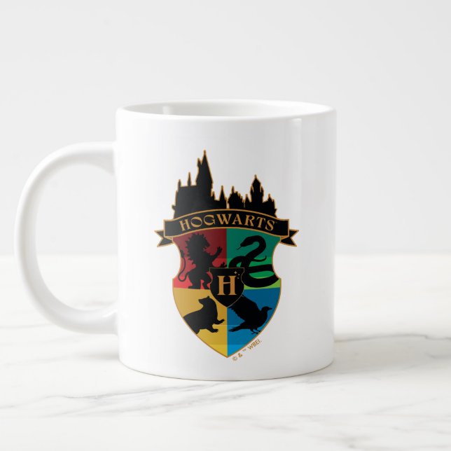 Taza De Café Gigante HACIENTES™ Castillo Escudo Insignia para el Orgull (Izquierda)