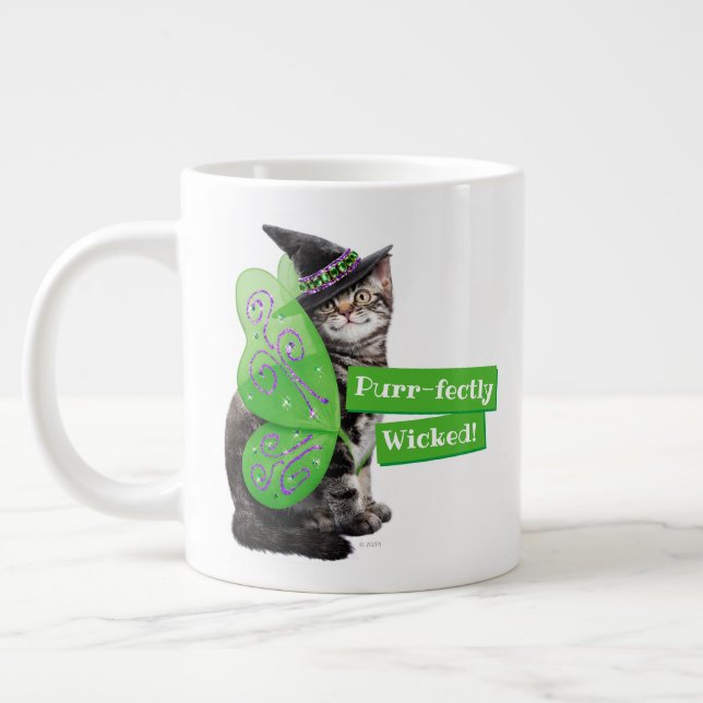Taza De Café Gigante Hada de bruja gatita (Izquierda)
