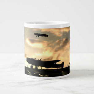 Taza De Café Gigante Hadley Page Halifax Bomber Safely Home.