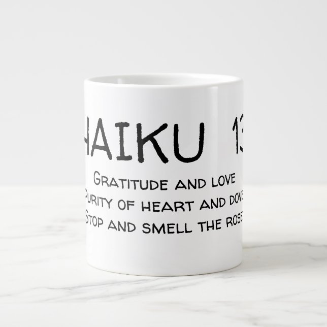 Taza De Café Gigante HAIKU 13 Mug (Frente)