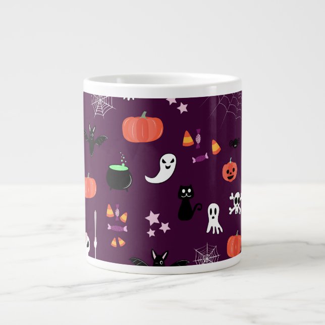 Taza De Café Gigante Halloween (Frente)