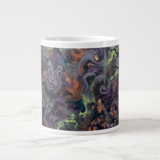Taza De Café Gigante Halloween Abstracto