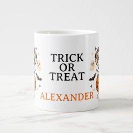 Taza De Café Gigante Halloween Dalmatian Dog Trick or Treth