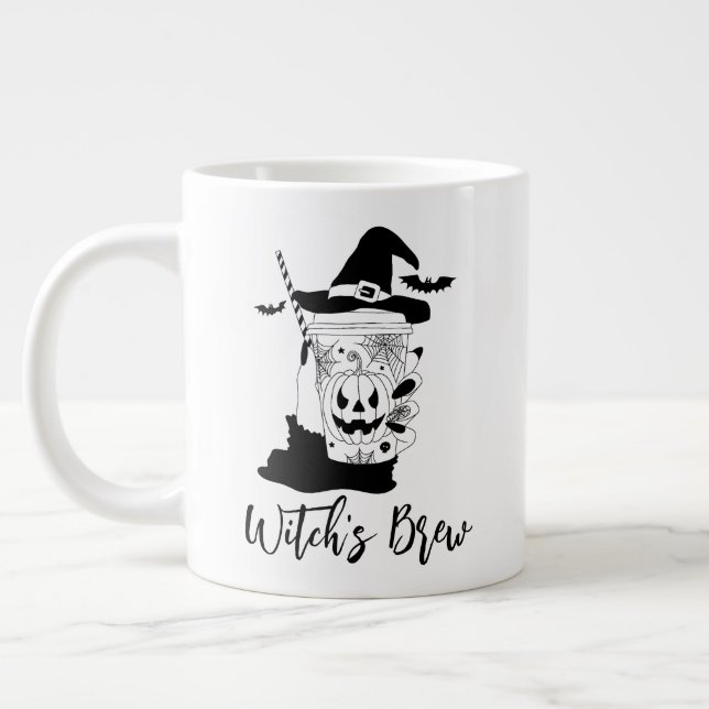 Taza De Café Gigante Halloween de brujas (Izquierda)