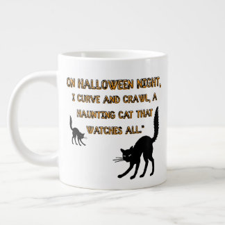 Taza De Café Gigante halloween de gatos,