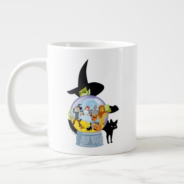 Taza De Café Gigante Halloween de la bruja malvada Crystal Ball (Izquierda)