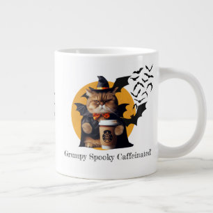 Taza De Café Gigante Halloween es divertido, "Grumpy, Spooky, Caffeinat