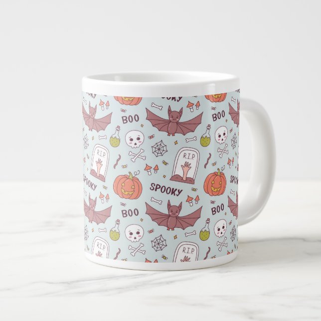 Taza De Café Gigante Halloween fantasmal (Derecha)
