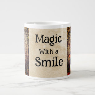 Taza De Café Gigante Halloween, magia con peluca especial sonriente