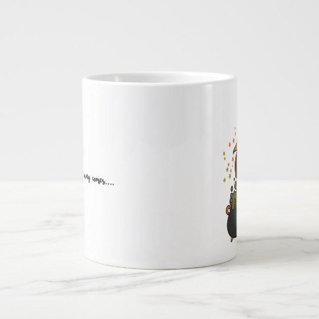 Taza De Café Gigante Halloween Pug Mug (Frente)