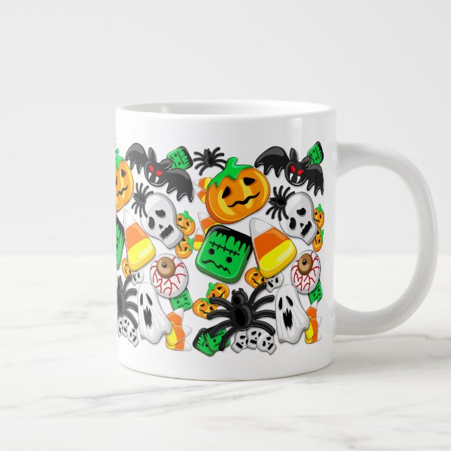 Taza De Café Gigante Halloween Spooky Candies Fiesta (Derecha)