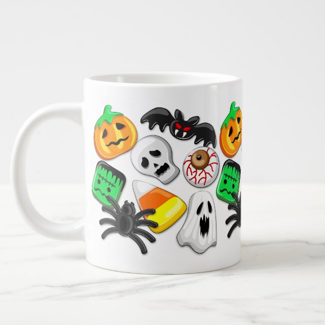 Taza De Café Gigante Halloween Spooky Candies Fiesta (Izquierda)