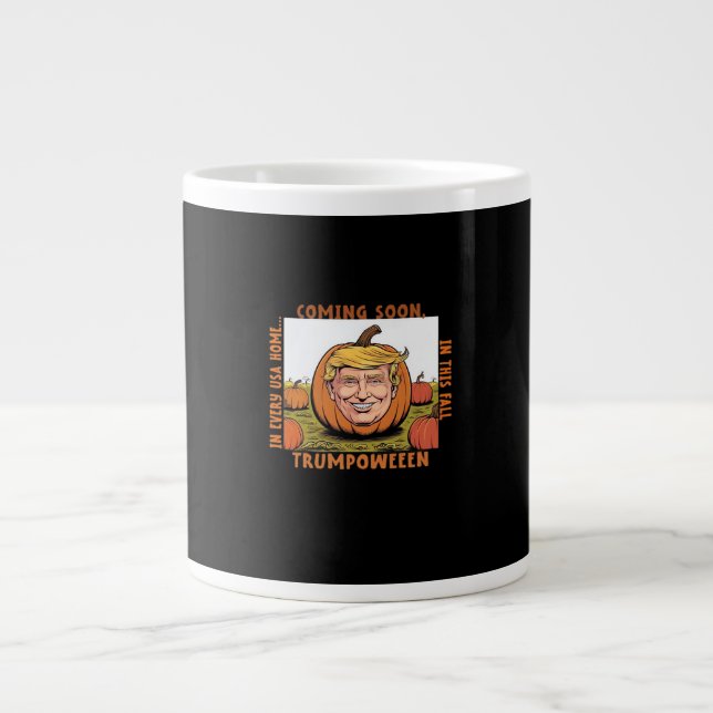 Taza De Café Gigante Halloween - Trumpkin Election Classic (Frente)