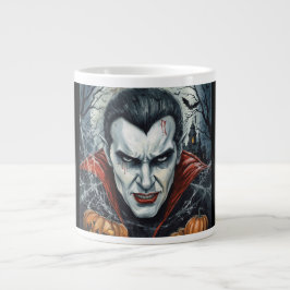 Taza De Café Gigante Halloween, vampiro sediento, parcela de calabazas