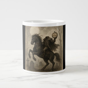 Taza De Café Gigante Halloween vintage/gótico de jinetes sin cabeza/oto