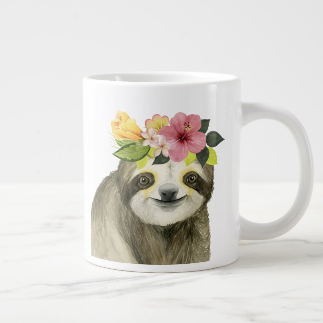 Taza De Café Gigante Halo tropical | Sweet Sloth (Derecha)