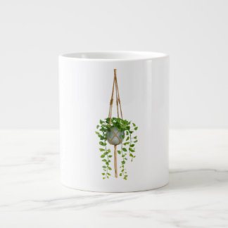 Taza De Café Gigante Hanging Macrame Plant Holder Boho Mug