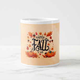 Taza De Café Gigante Happy Fall Y'all