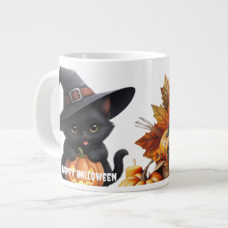 Taza De Café Gigante Happy Halloween Autumn Family
