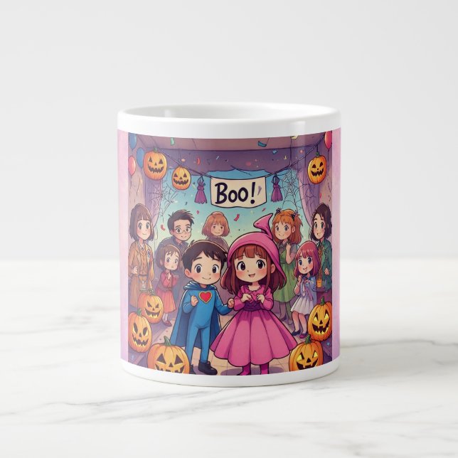 Taza De Café Gigante Happy Halloween,Spooky Fun For Kids Specialty Mug (Frente)