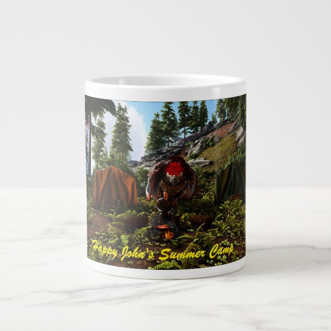 Taza De Café Gigante Happy John's Summer Camp Jumbo-Tasse (Frente)