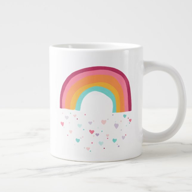 Taza De Café Gigante Happy Rainbow Magic (Derecha)