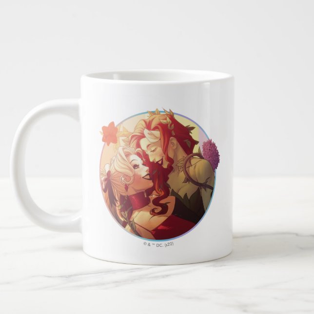 Taza De Café Gigante Harley Quinn & Poison Ivy Pride Funda (Izquierda)