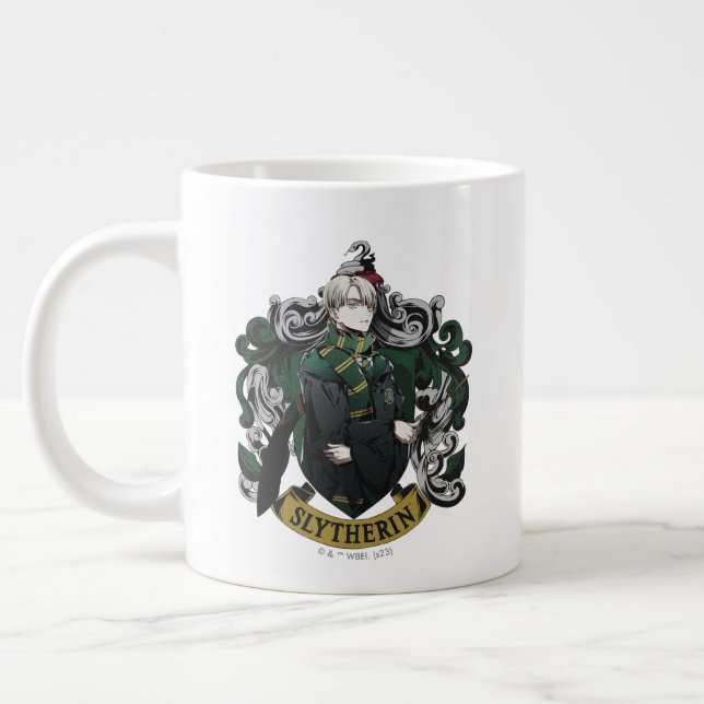 Taza De Café Gigante HARRY POTTER™ | Anime Draco Malfoy House Crest (Izquierda)