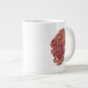 Taza De Café Gigante Harry Potter   Escudo de León de Gryffindor