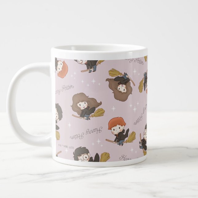 Taza De Café Gigante HARRY POTTER™, Hermione y Ron Flying Pattern (Izquierda)