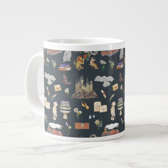 Taza De Café Gigante HARRY POTTER™ | Patrón de iconos (Izquierda)
