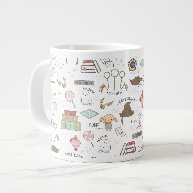Taza De Café Gigante HARRY POTTER™ Tiny Magic Pattern (Izquierda)