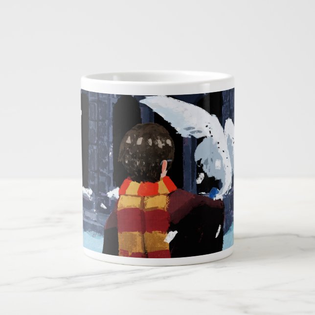 Taza De Café Gigante HARRY POTTER™ y Hedwig en la nieve (Frente)