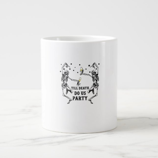 Taza De Café Gigante Hasta La Muerte, Fiesta Skeleton Bridesmaid (Frente)