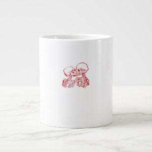 Taza De Café Gigante Hasta que la muerte nos aparte (rojo transparente)