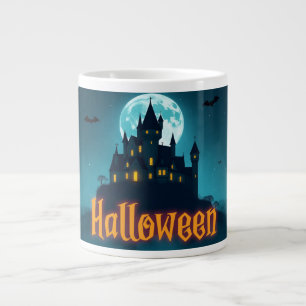 Taza De Café Gigante Haunted Castle Night Mug