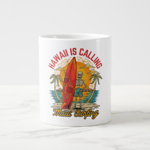 Taza De Café Gigante Hawái está llamando a Maui Vibraciones de Isla de