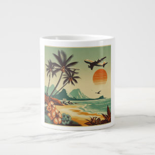 Taza De Café Gigante Hawai vintage/Tropical