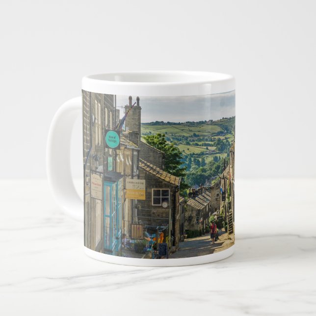 Taza De Café Gigante Haworth Yorkshire Dales Scenic Picturesque (Izquierda)